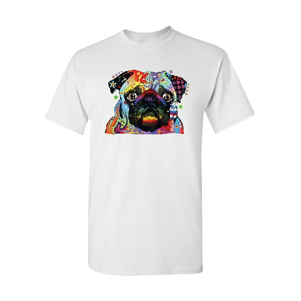 Dean Russo LOVABLE PUG Dog T-Shirt Holiday AUTHENTIC Mountain New